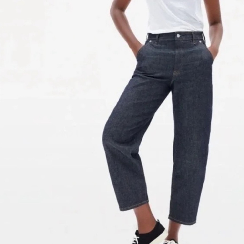 Everlane Dark Blue Ankle Jeans